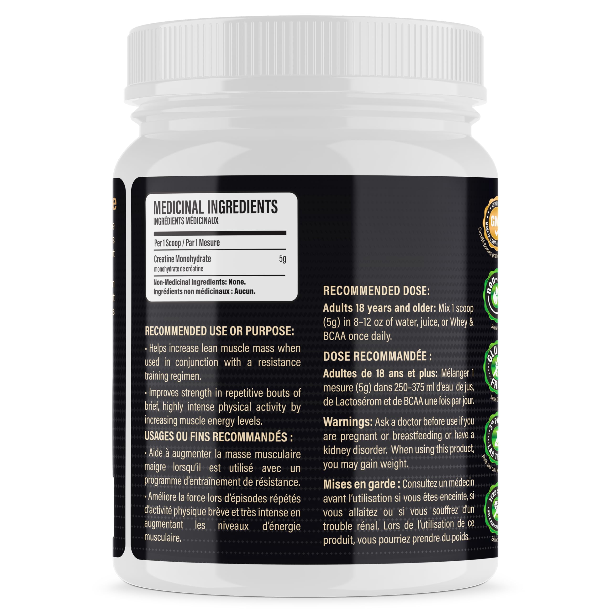 Creatine Monohydrate Powder Micronized | Unflavored & Vegan

