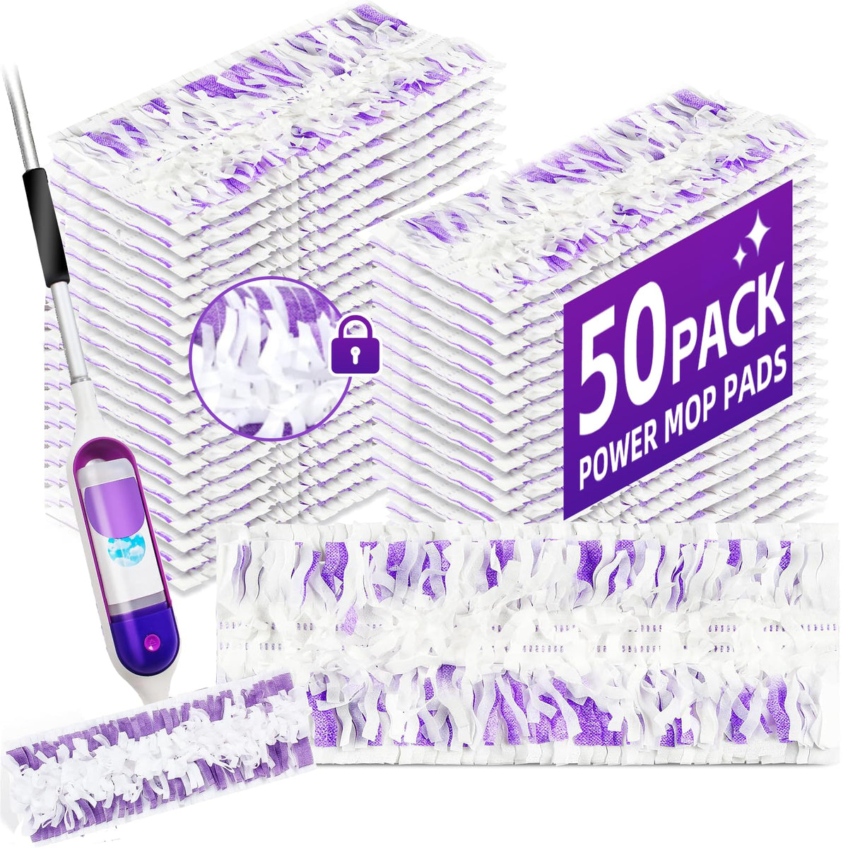 Swiffer Power Mop Pads – Disposable Multi-Surface Refills for Finished Floors