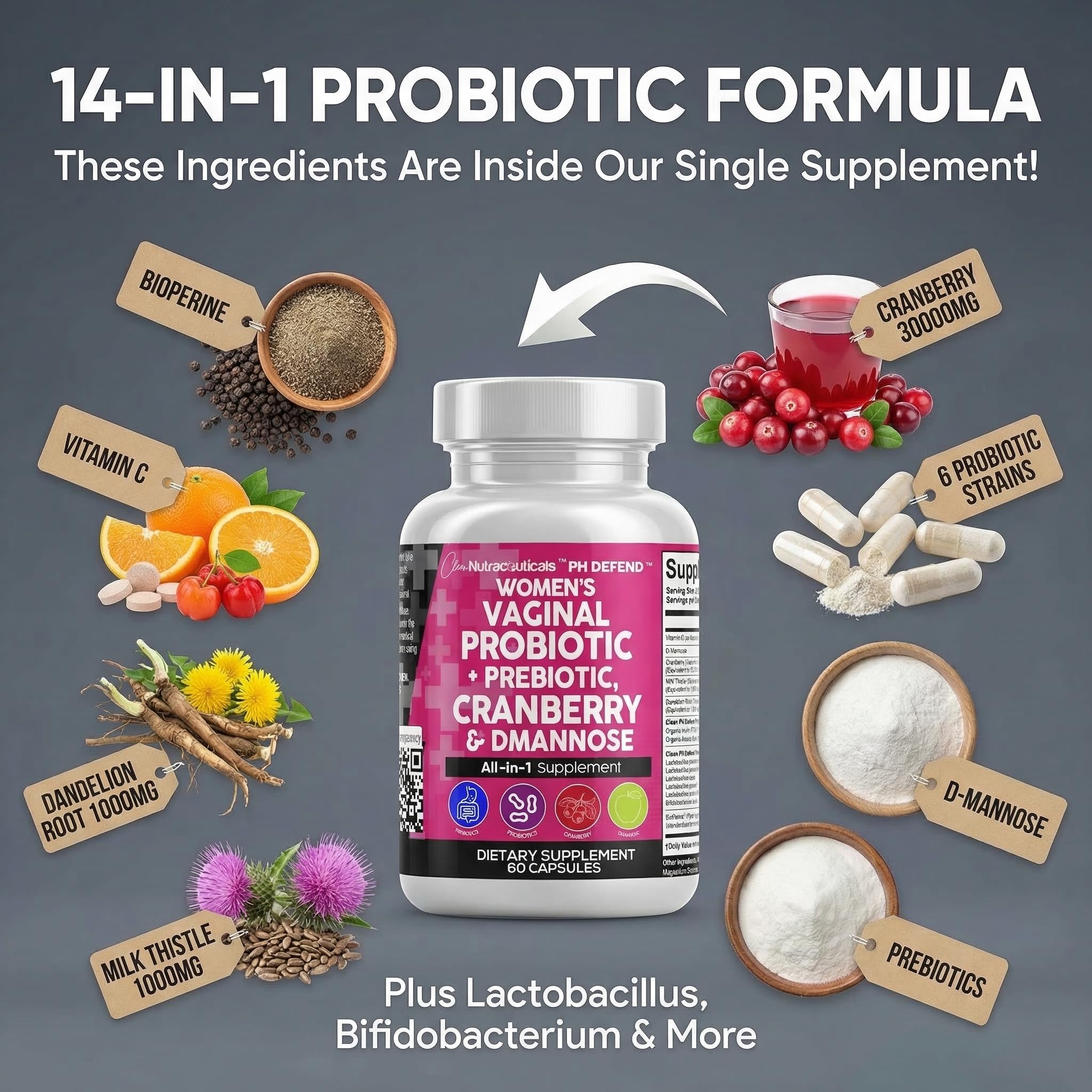 Vaginal Probiotics for Women Capsule by PH Defend pH Balance

