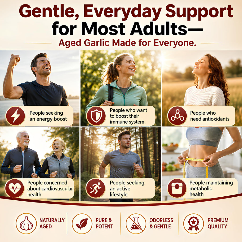 Odorless Garlic Extract Softgels for Heart & Immune Support

