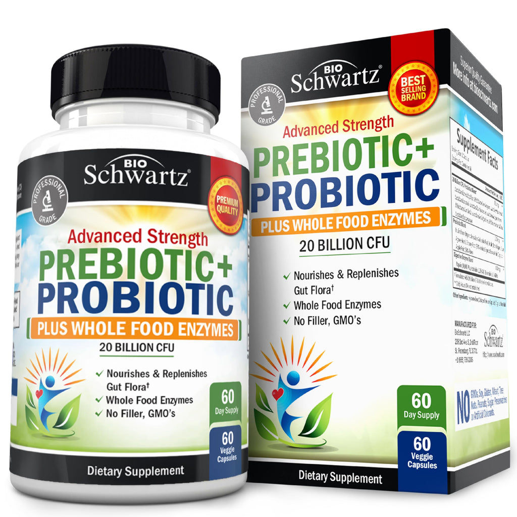 BioSchwartz Probiotic & Prebiotic Digestive Supplement

