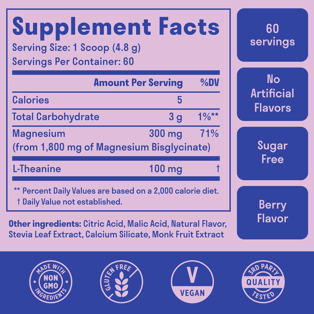 Magnesium Glycinate with L-Theanine for Sleep Support

