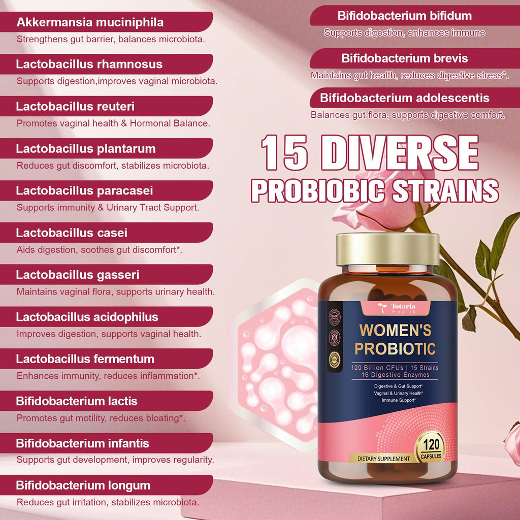 Totaria Probiotics for Women | Gut & Urinary Health

