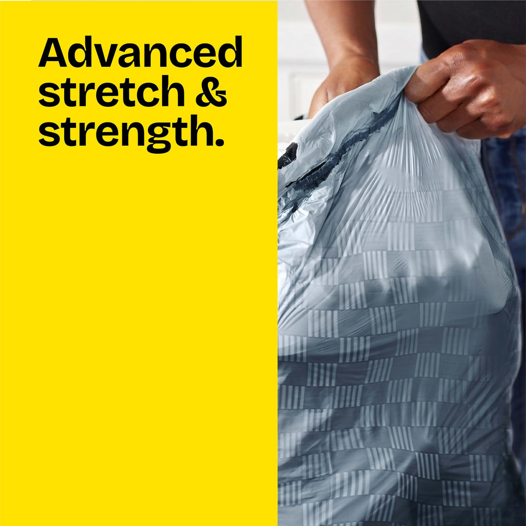 Glad ForceFlex Tall Kitchen Trash Bags 13-Gallon Fresh Clean

