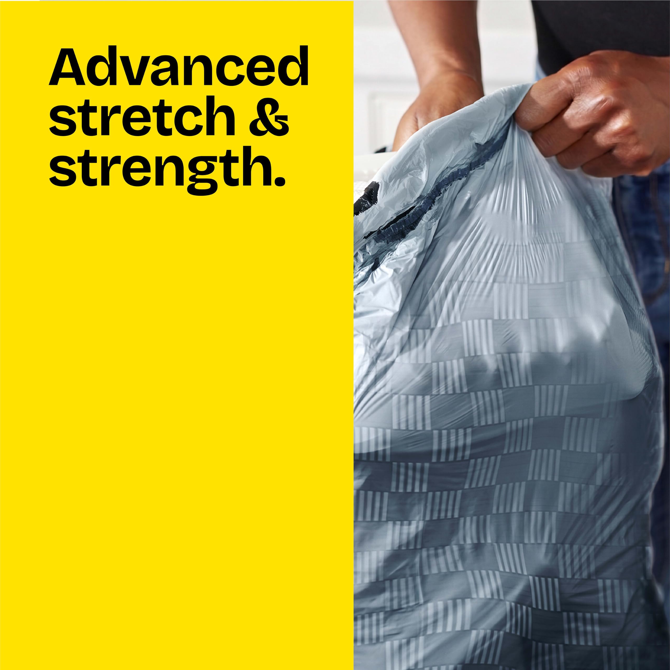 Glad ForceFlex Tall Kitchen Trash Bags 13-Gallon Fresh Clean

