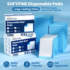 SOFYFINE Disposable Bed Pads | Leak-Proof Nighttime Protection

