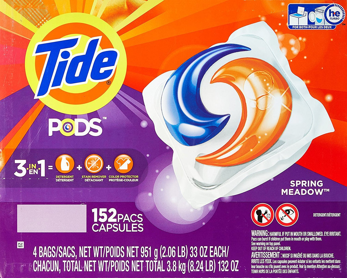Tide PODS Laundry Detergent Pacs, 3-in-1, HE Compatible