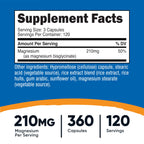 Nutricost Magnesium Glycinate Capsules - Gentle Absorption

