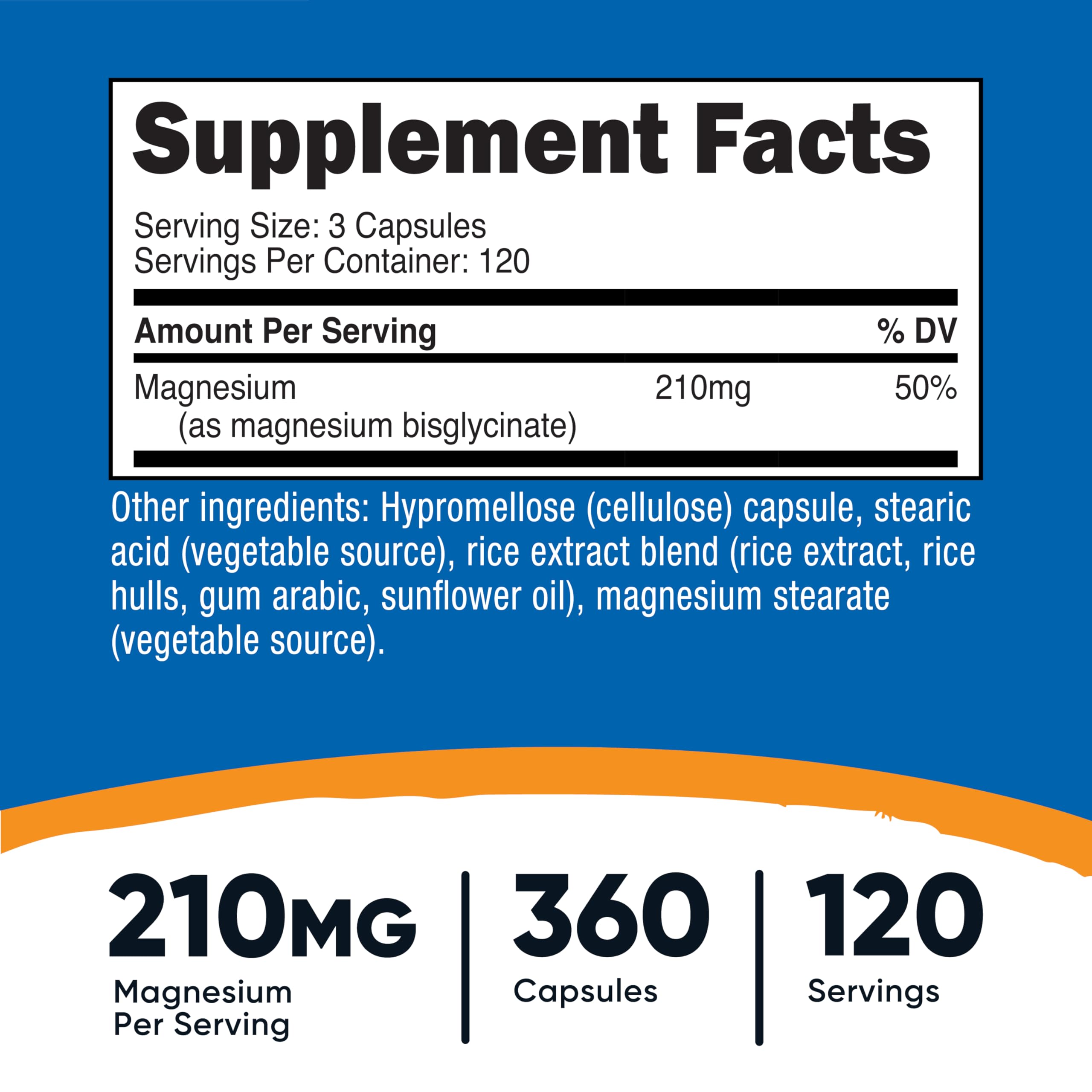 Nutricost Magnesium Glycinate Capsules - Gentle Absorption

