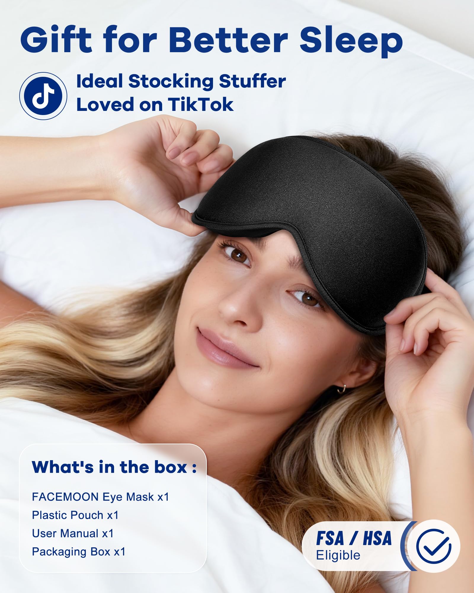 Cooling Gel Eye Mask | 3D Weighted Sleep & Migraine Relief

