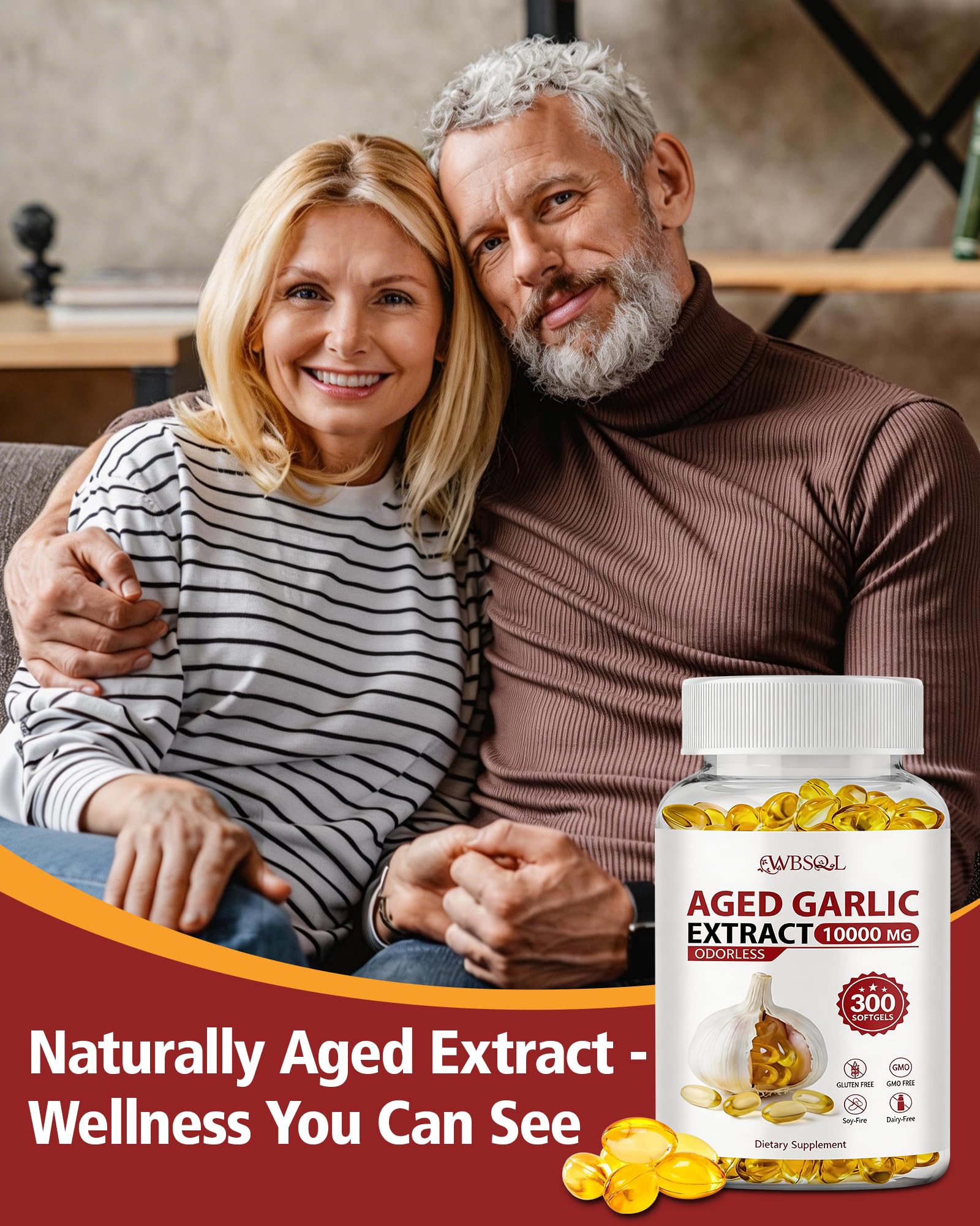 Odorless Aged Garlic Extract Softgels - Heart & Immune

