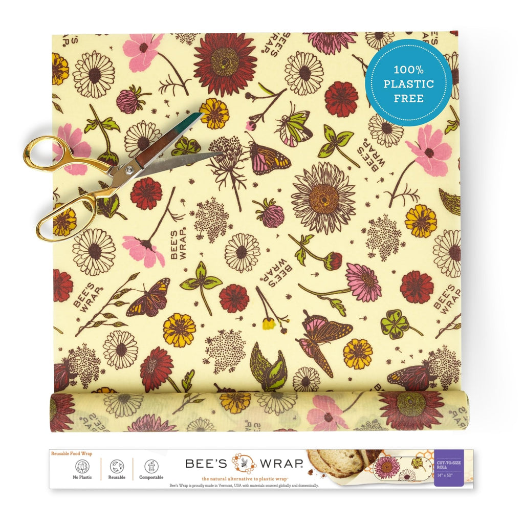 Beeswax Food Wrap Roll - Cut to Size, Plastic Free