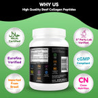 Collagen Peptides Powder Halal Grass-Fed Type I & III

