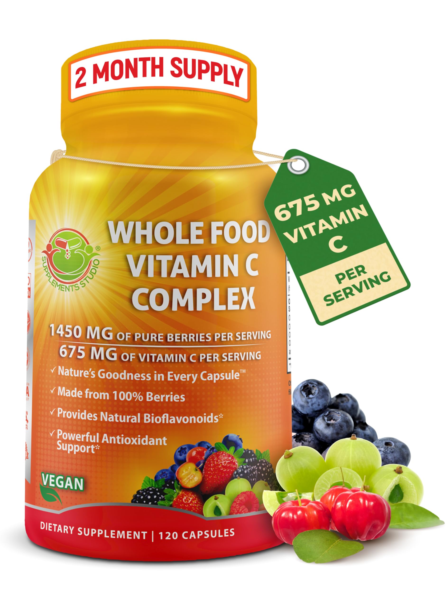Whole Food Vitamin C Complex Supplement

