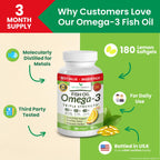 Omega-3 Fish Oil Triple Strength – Burpless Lemon

