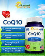 aSquared Nutrition CoQ10 High Absorption Vegan

