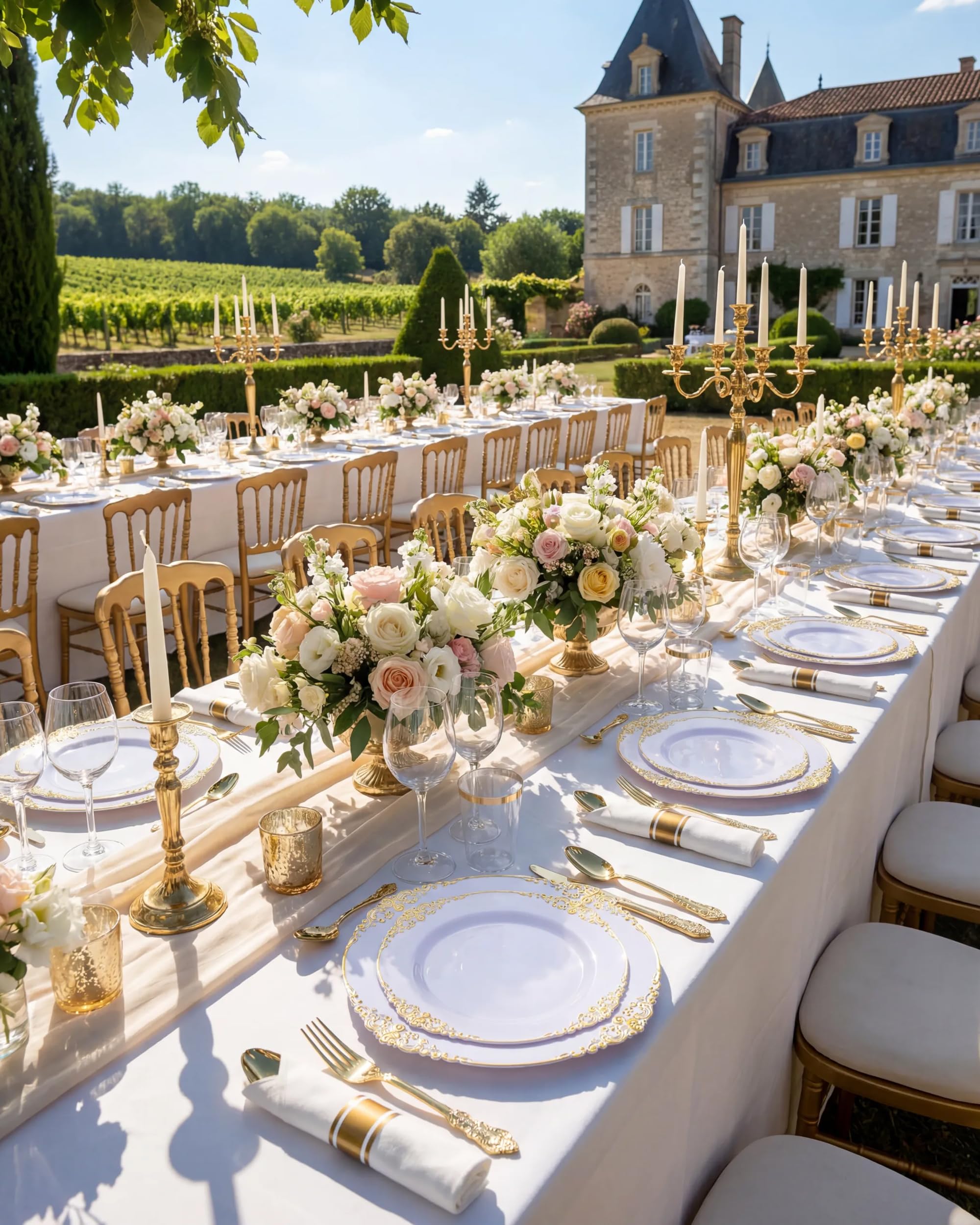 Nervure Disposable Plastic Dinnerware Set for Events


