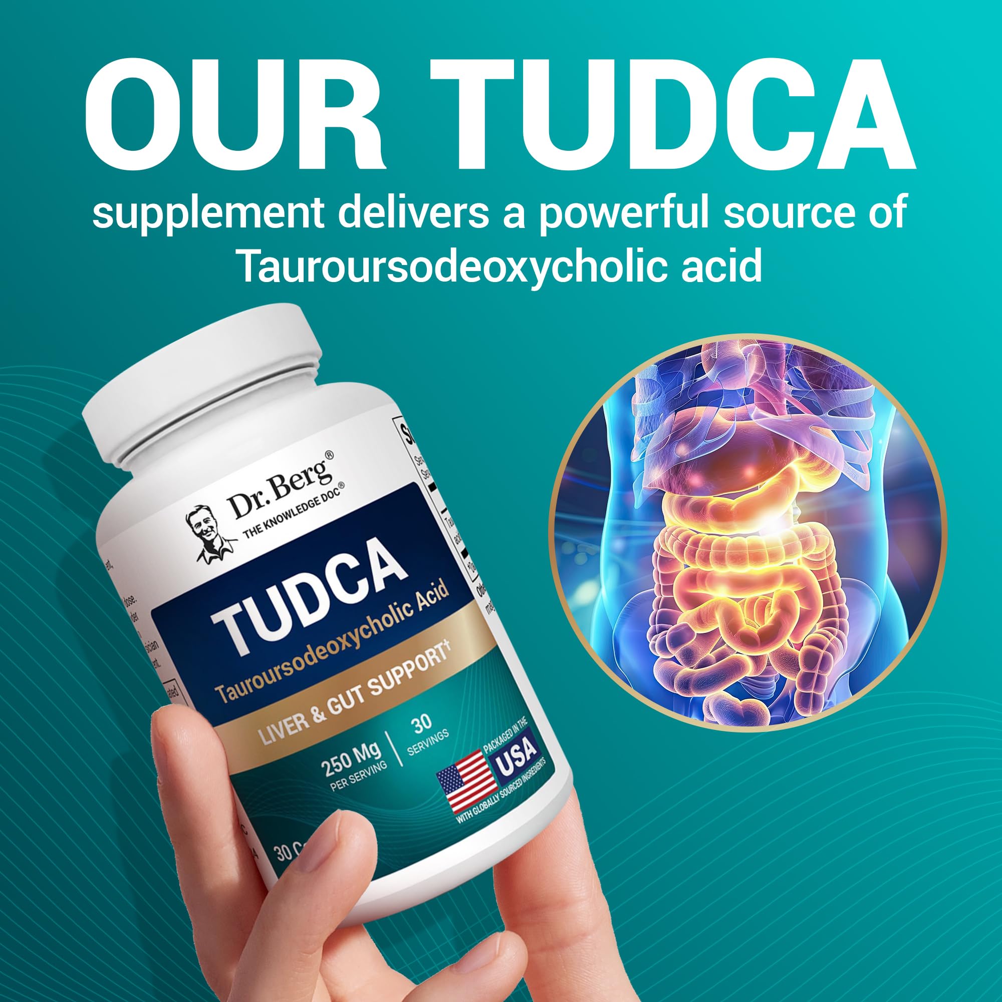Dr. Berg TUDCA Supplement for Liver Health | Digestive

