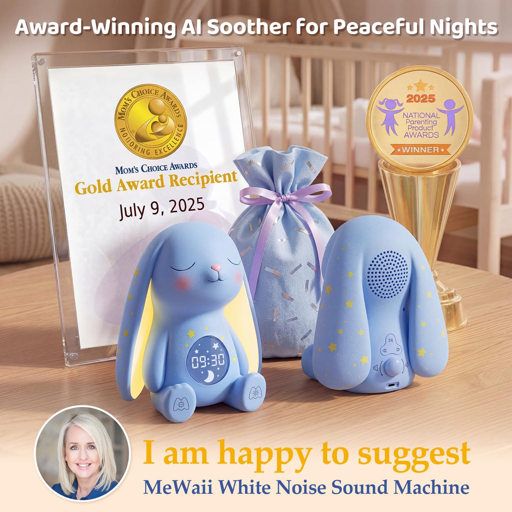 MeWaii Bunny White Noise Sound Machine AI Cry Detection

