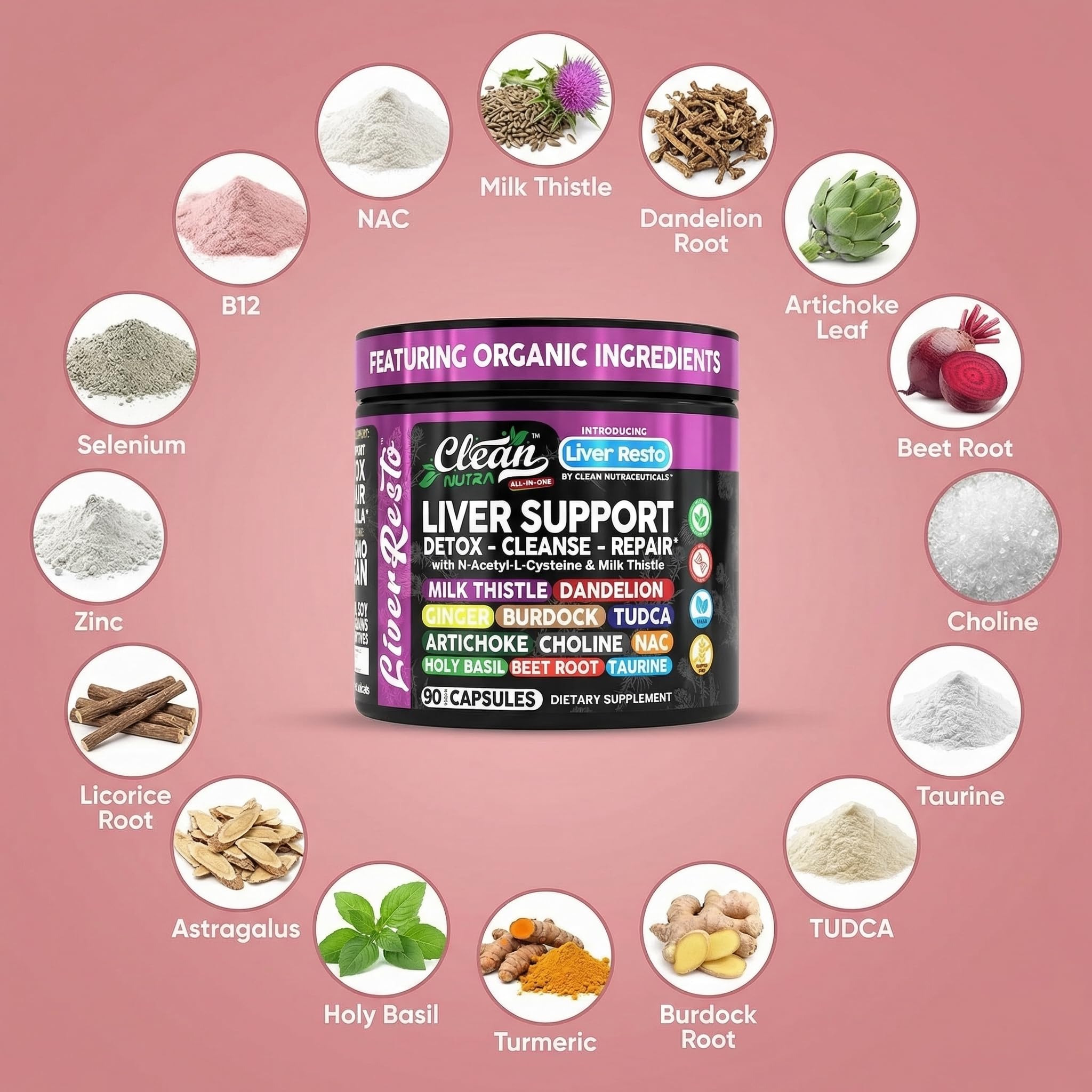 Liver Cleanse Detox & Repair by Clean Nutraceuticals

