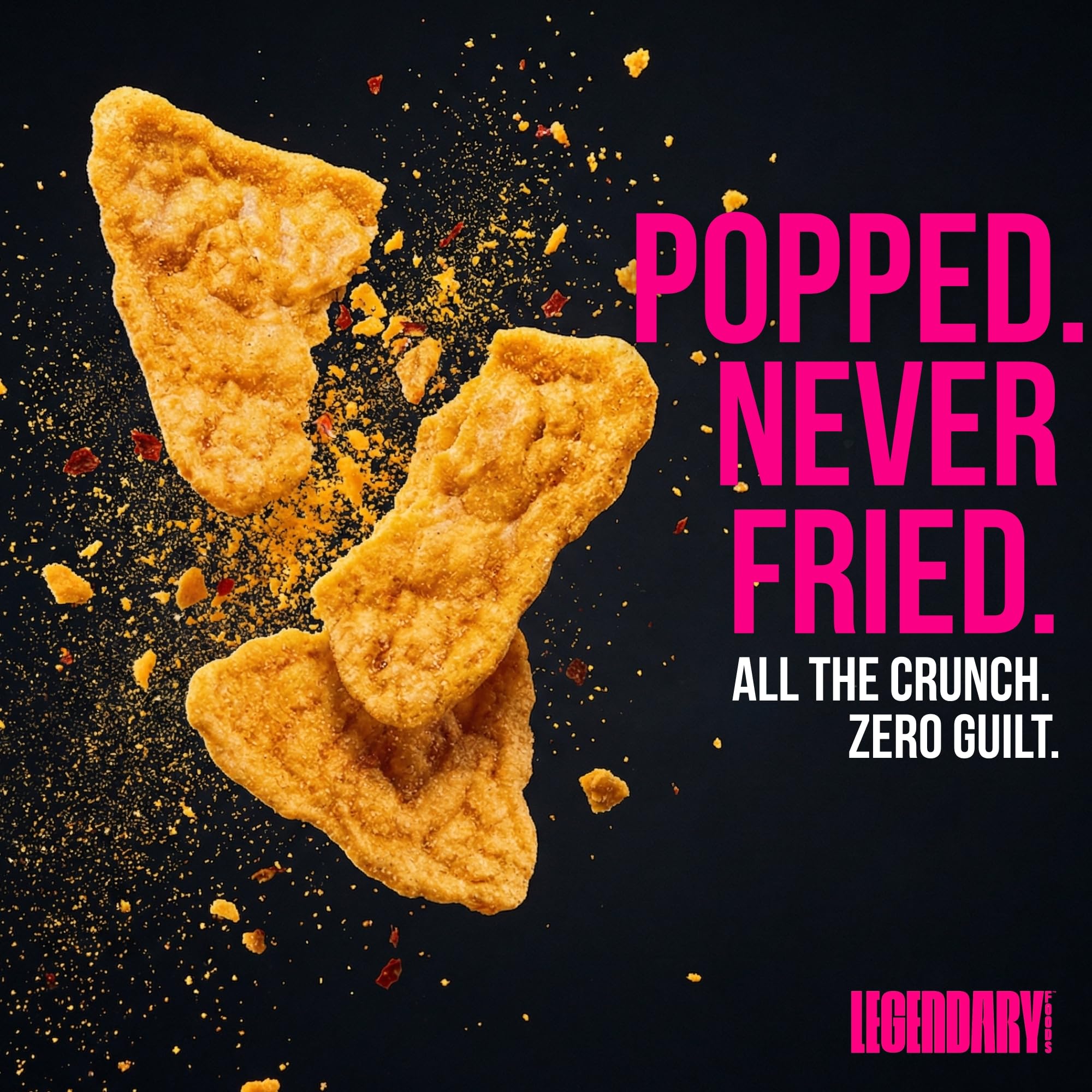 Protein Chips by Legendary Foods - 22g Protein 4g Net Carbs

