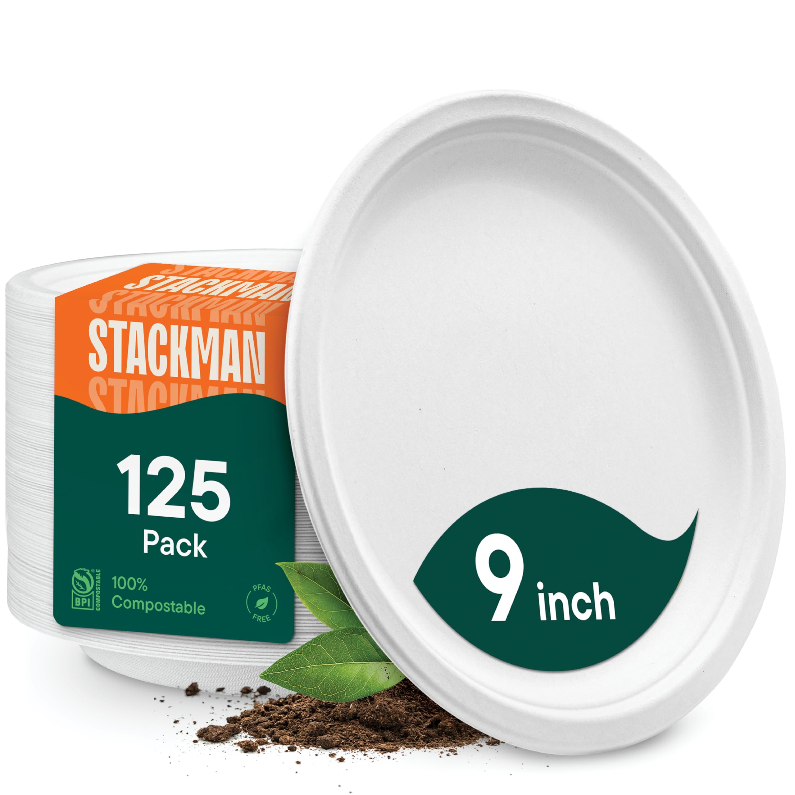 Compostable Heavy-Duty Paper Plates | Eco Dinnerware

