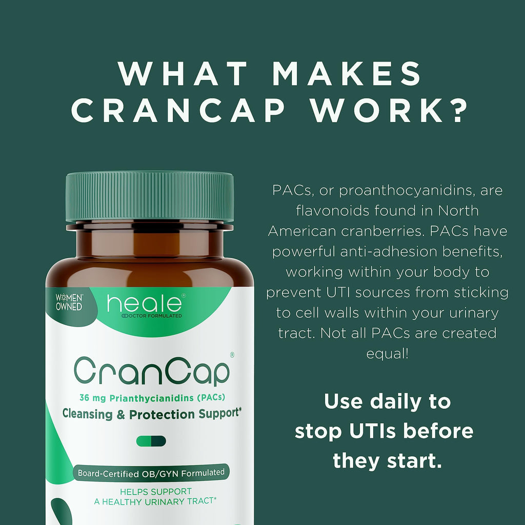 Heale Cranberry Pills for Urinary Tract Health - 36 mg PACs

