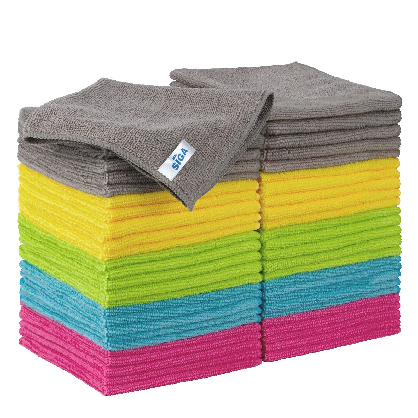MR.SIGA Microfiber Cleaning Cloths for All-Purpose Cleaning

