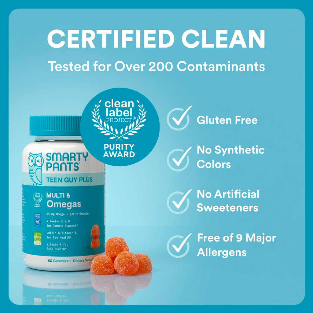 SmartyPants Teen Guy Multivitamin Gummies with Omegas

