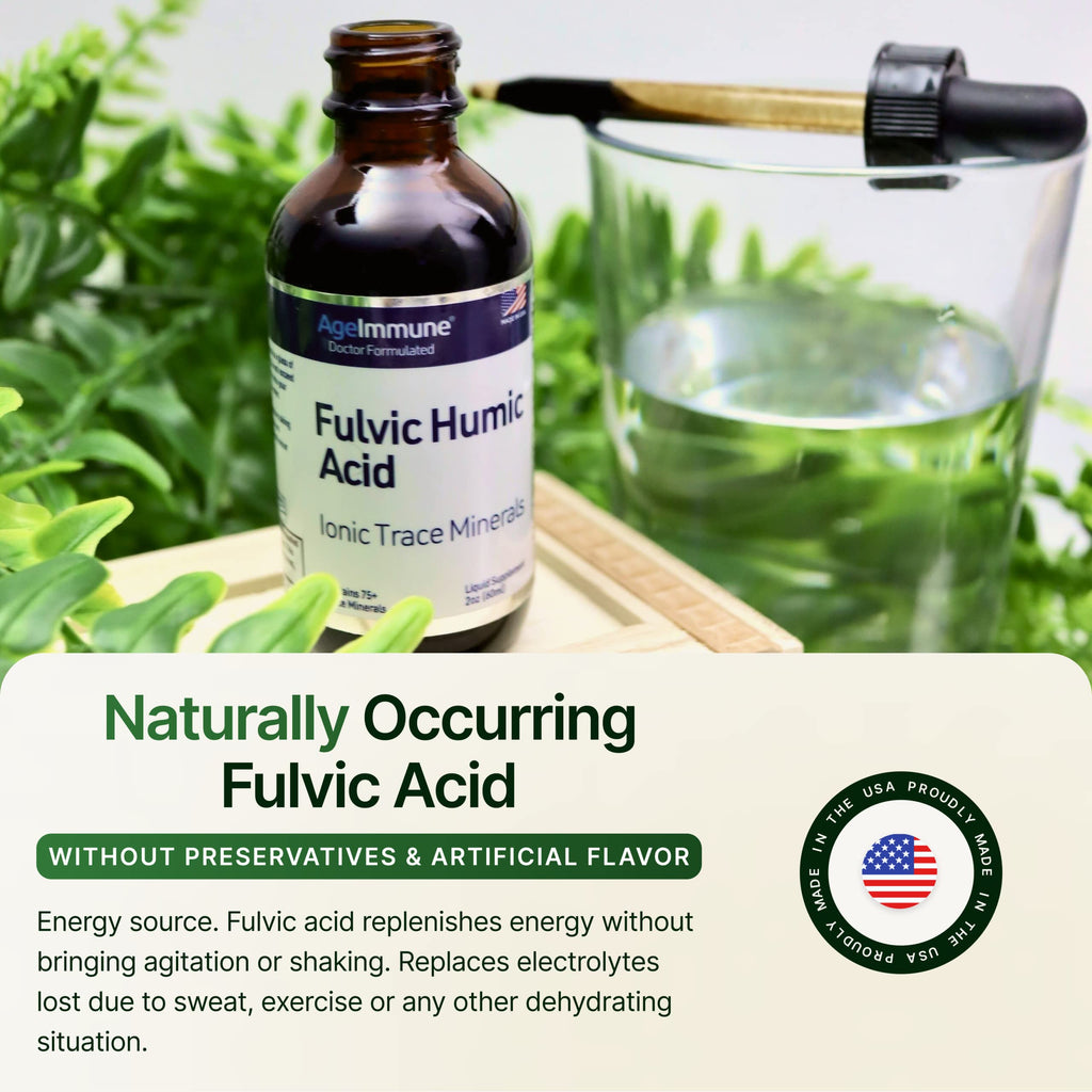 AgeImmune Fulvic Humic Mineral Concentrate Ionic Minerals


