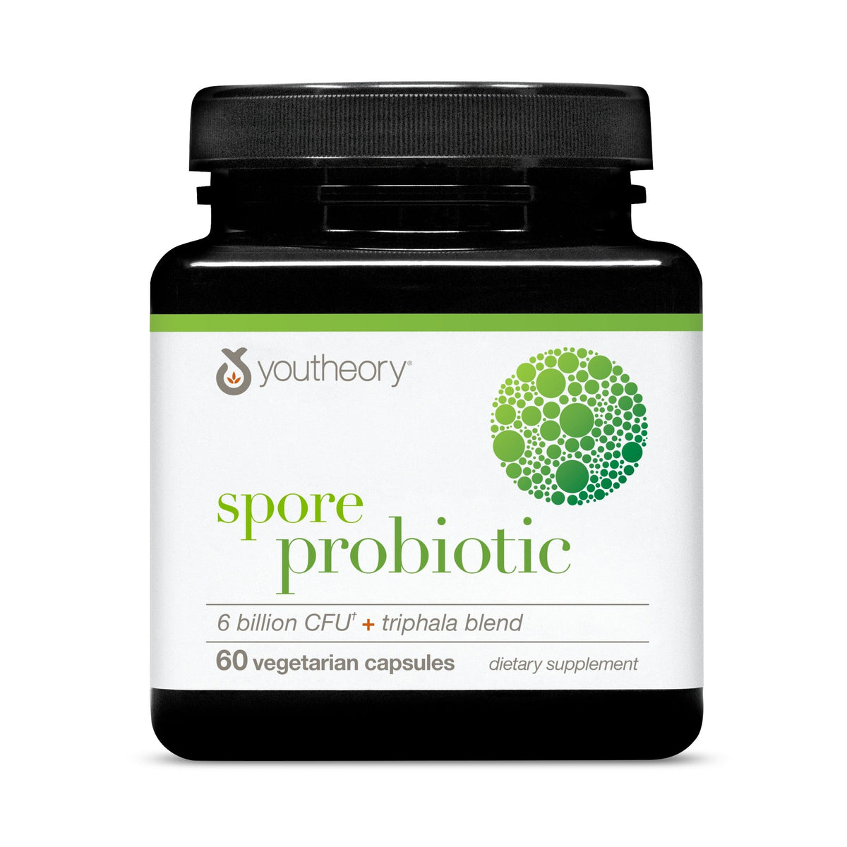 Youtheory Spore Probiotic for Gut Health with Prebiotics
