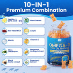 Omega-3 Fish Oil Gummies Triple-Strength EPA & DHA

