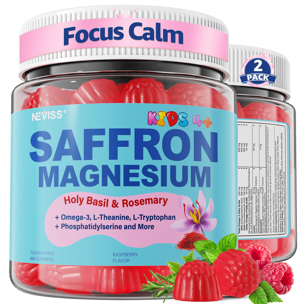 Saffron Magnesium Gummies for Kids | Super Negin

