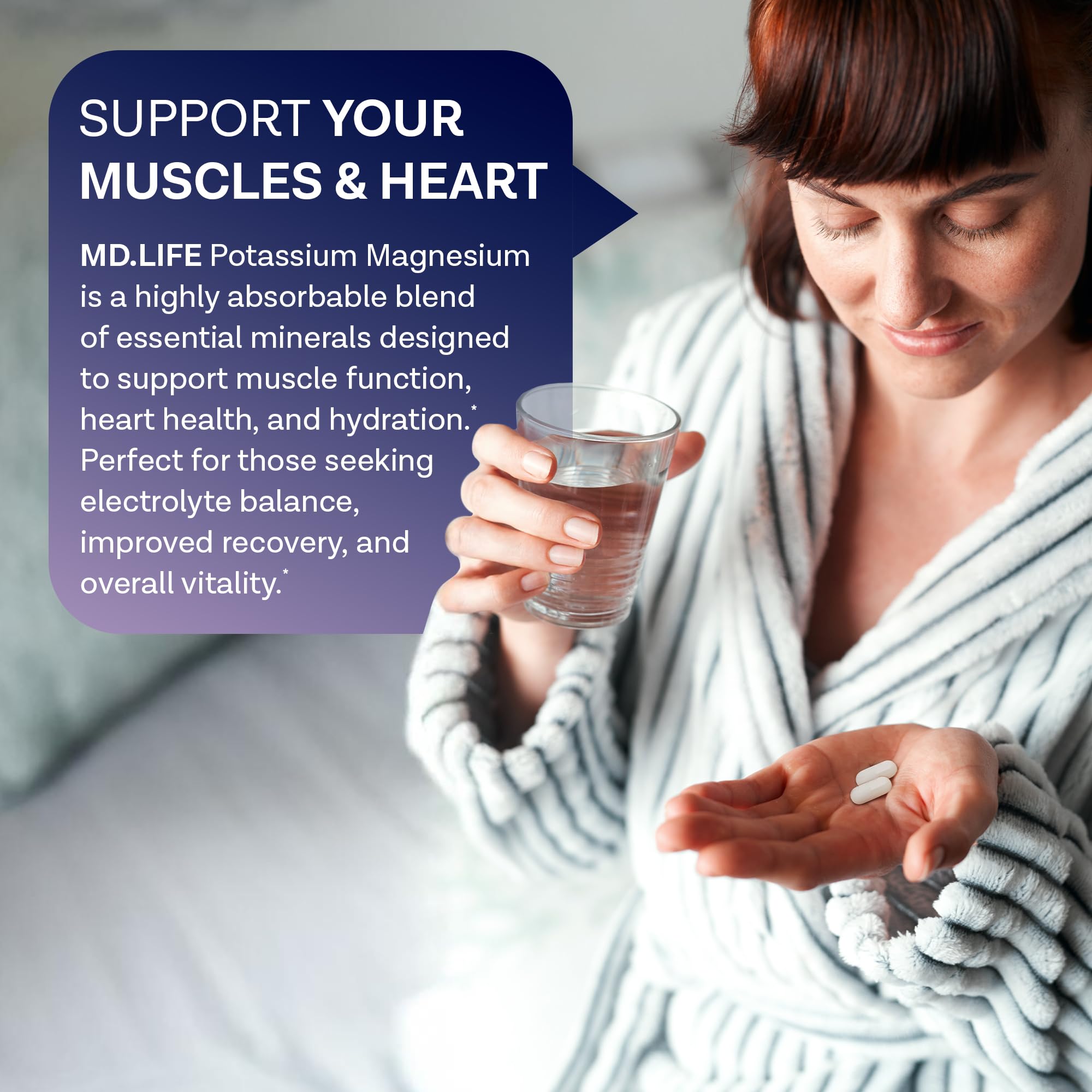 MD. Life Potassium Magnesium Supplement – High Absorption

