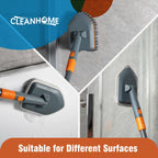 CLEANHOME Floor Scrub Brush with Interchangeable Heads

