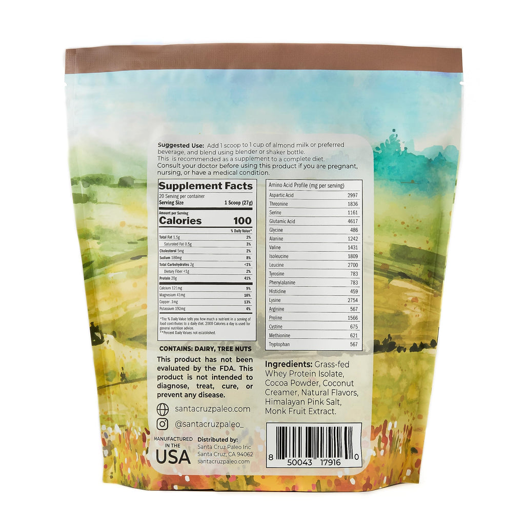 Santa Cruz Paleo Whey Protein Powder Grass-Fed Isolate

