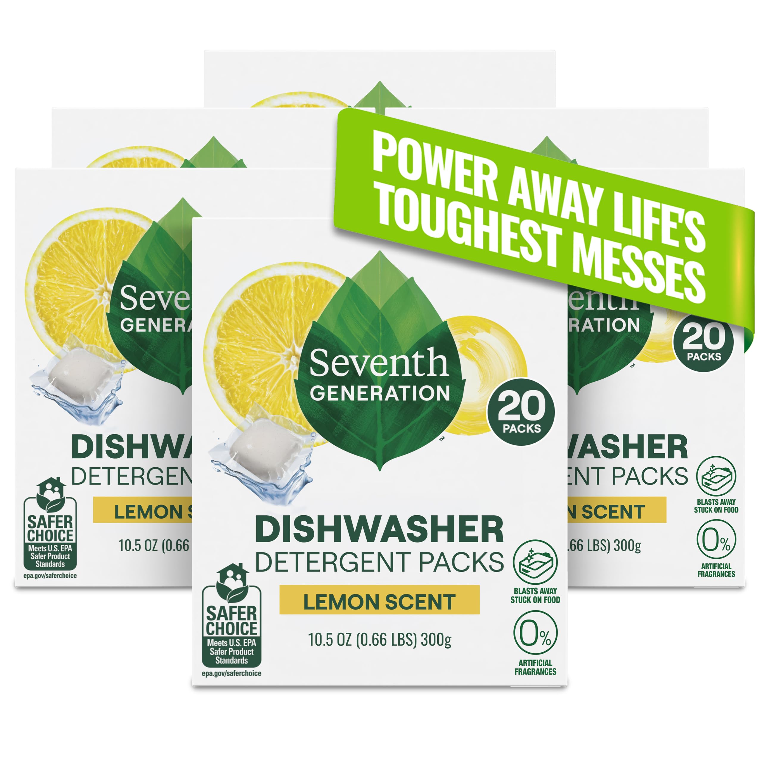 Seventh Generation Dishwasher Detergent Plant-Powered