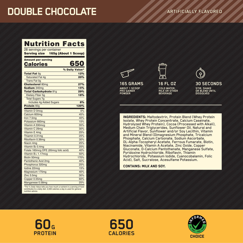 Optimum Nutrition Gold Standard Pro Gainer Protein Powder

