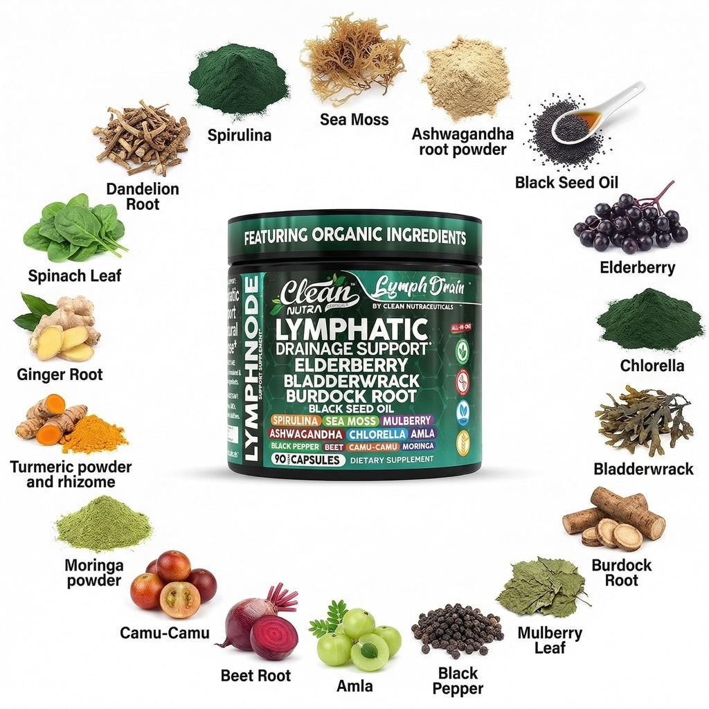 Clean Nutra Lymphatic Support Capsules

