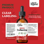 Wild & Organic Berberine Supplement Liquid Drops

