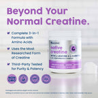 NativePath Creatine Monohydrate Powder L-Leucine L-Carnitine

