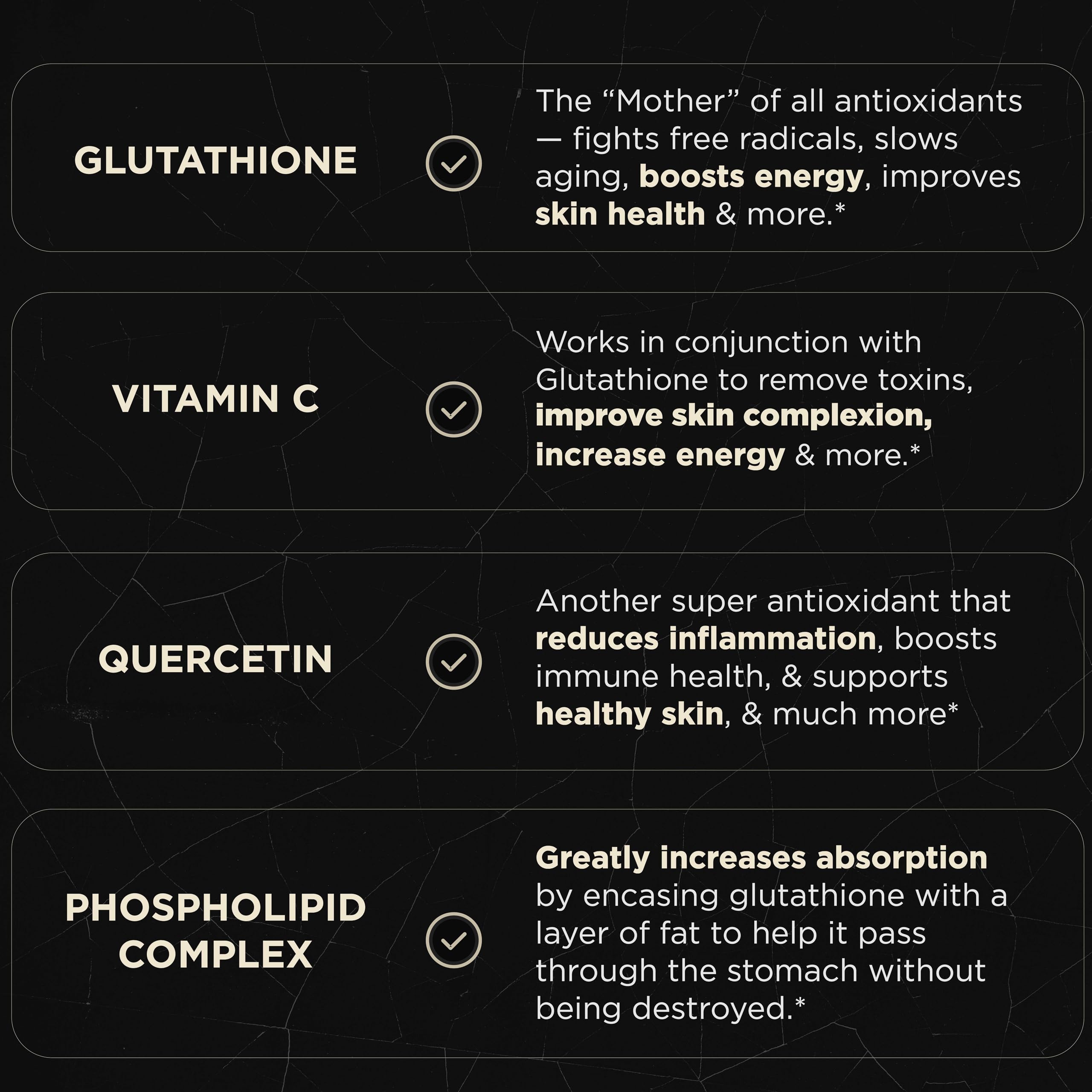ELMNT Liposomal Glutathione with Vitamin C & Quercetin

