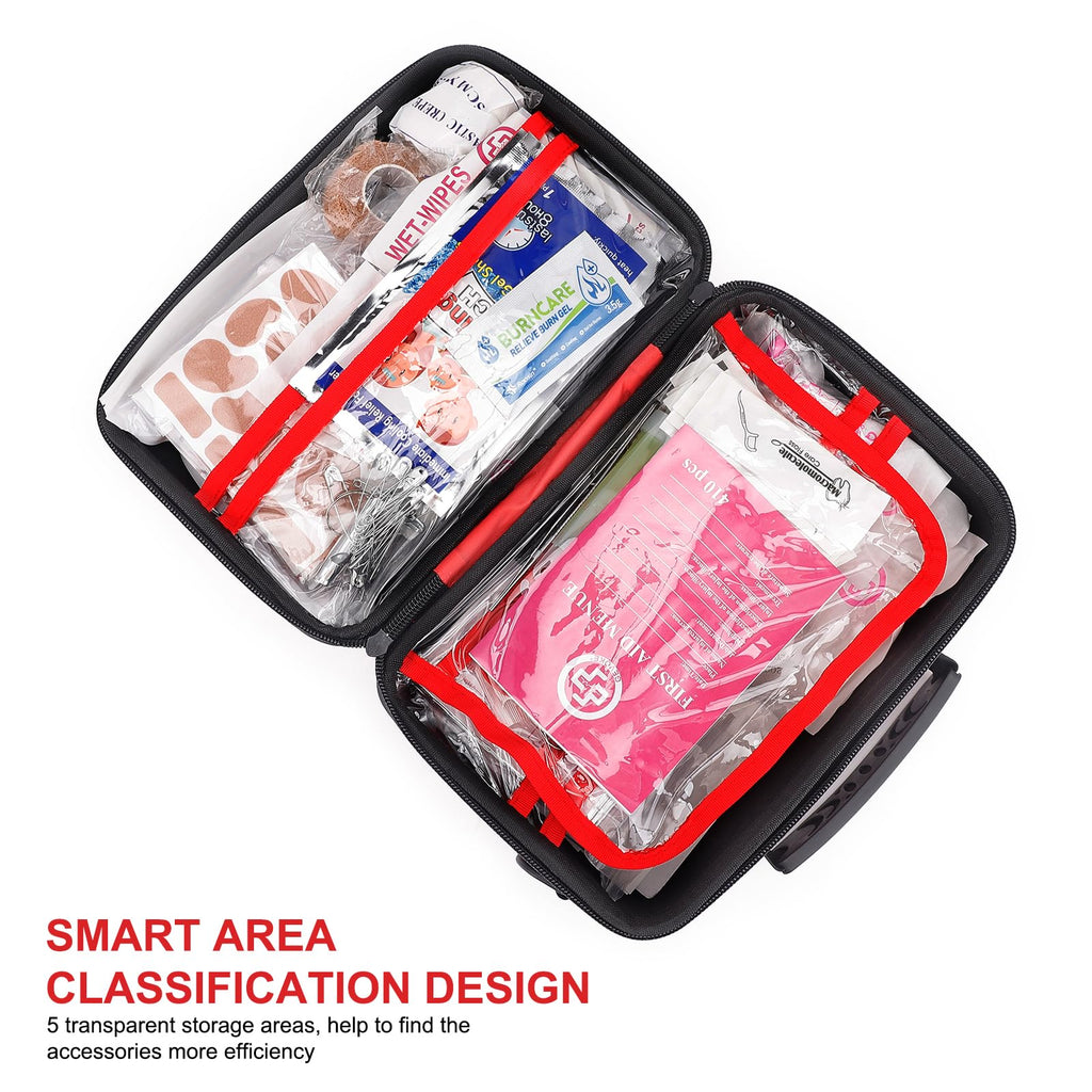 Gevoke 410-Piece Waterproof First Aid Kit | Home & Travel

