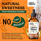 Lion's Mane Liquid Drops by Wild & Organic for Brain Support

