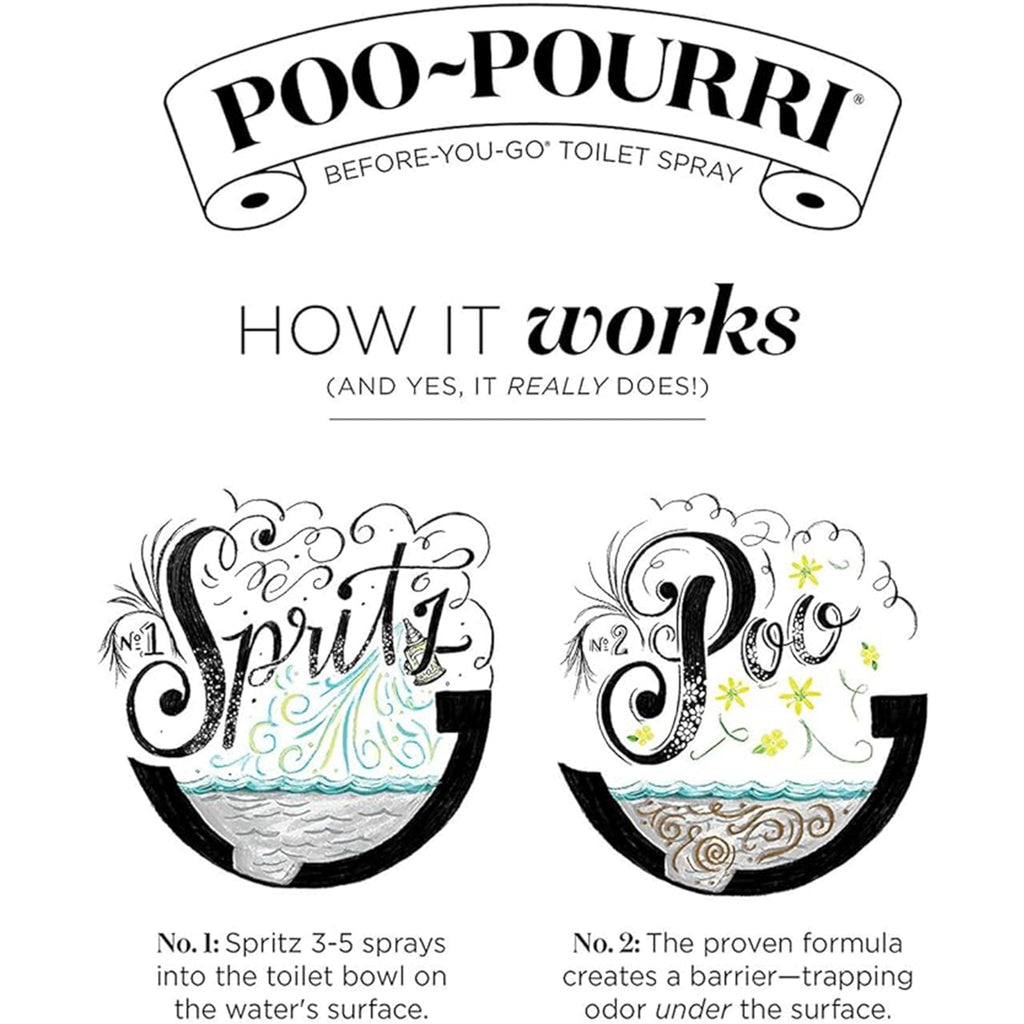 Poo-Pourri Toilet Spray Odor Prevention | Freshen Bathroom

