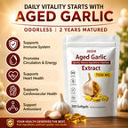 Odorless Garlic Extract Softgels for Heart & Immune Support

