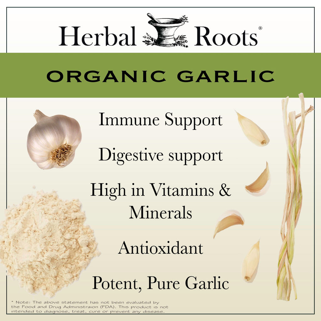 Herbal Roots Garlic Pills for Immune Support

