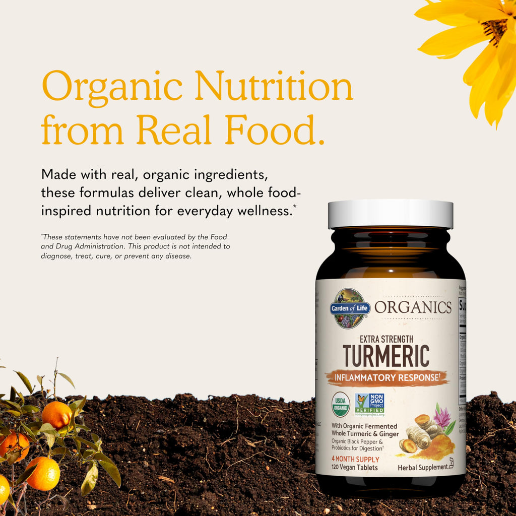 Garden of Life Organic Turmeric with Probiotics – Supplement

