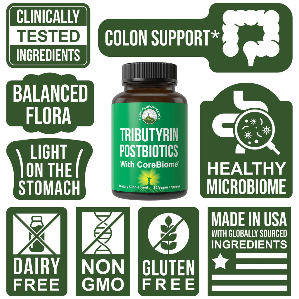 CoreBiome Tributyrin Postbiotic for Gut Health

