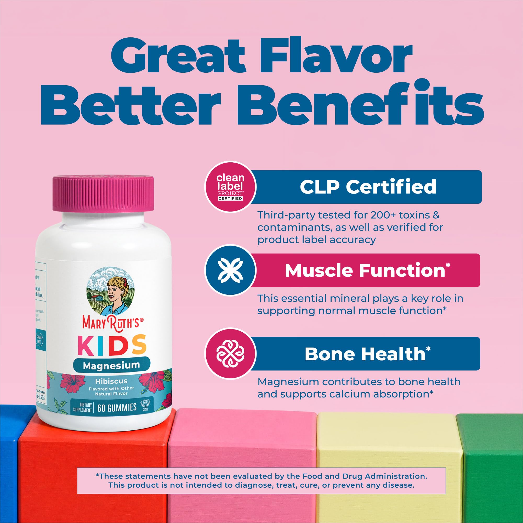 MaryRuth's Magnesium Gummies for Kids | Chewable Mineral

